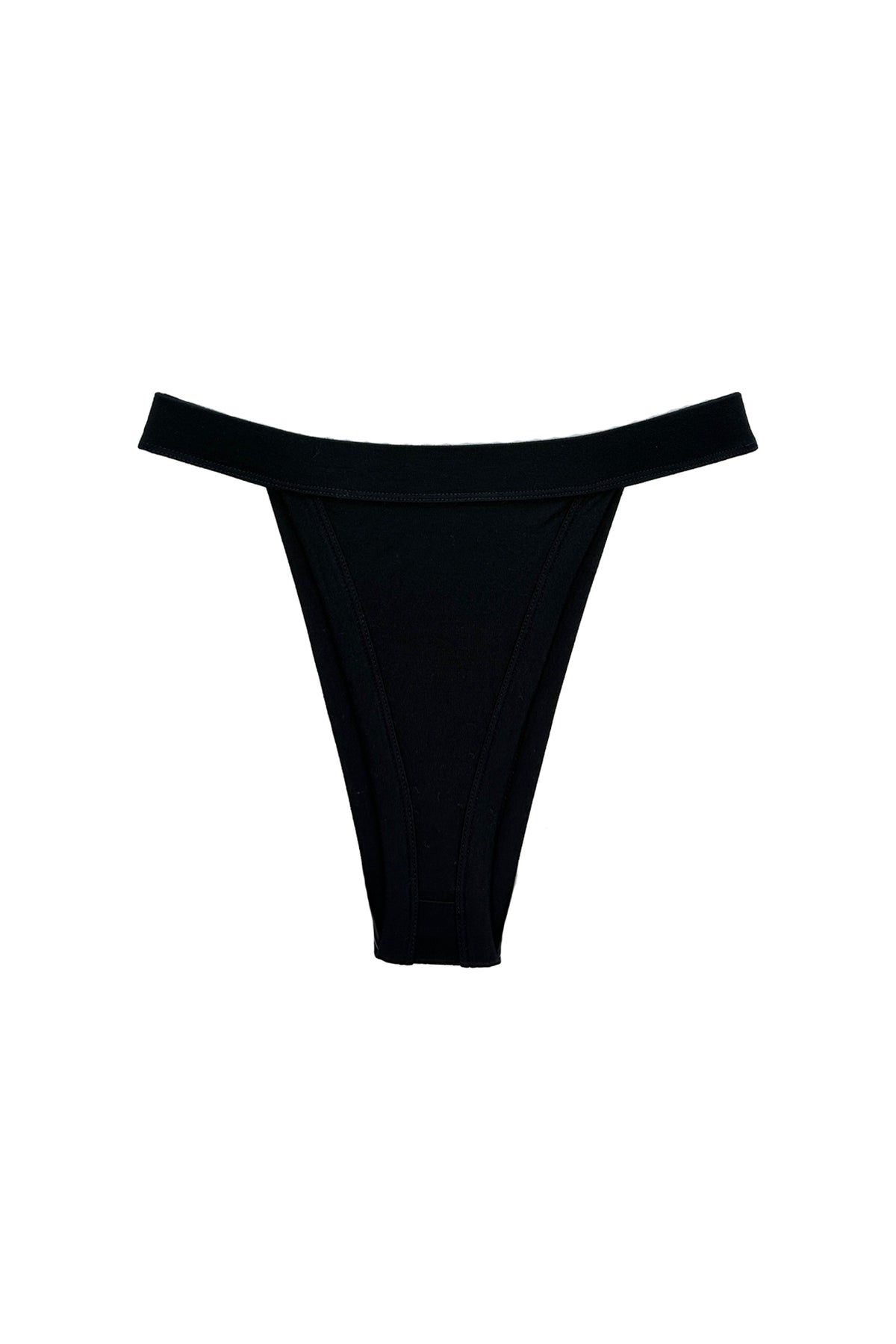 Ace High Cut Bikini Bottom // Cozy Black