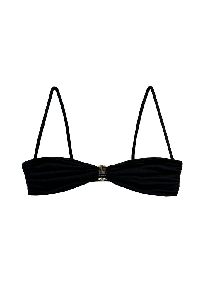Eve Bralette Bikini Top // Cozy Black