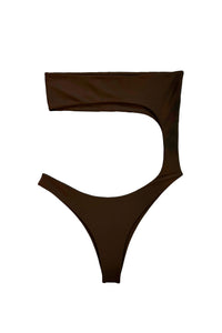 Martini Asymmetrical One Piece // Cacao