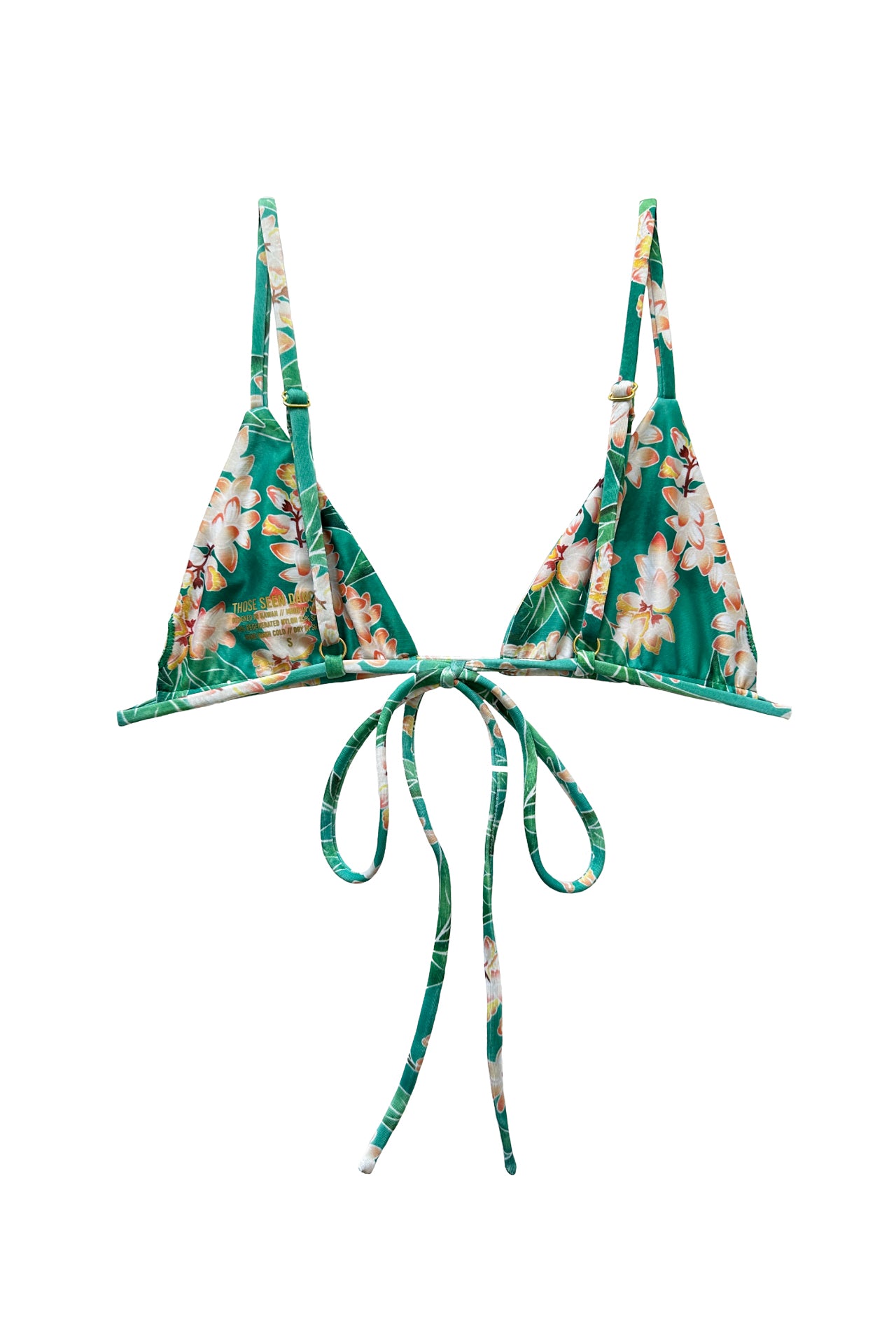 ★CORALIQUE★Classic Triangle Bikini★Green_Yellow★大人気★ Mega Classic Triangle Bikini Top // Shell Ginger – THOSE
