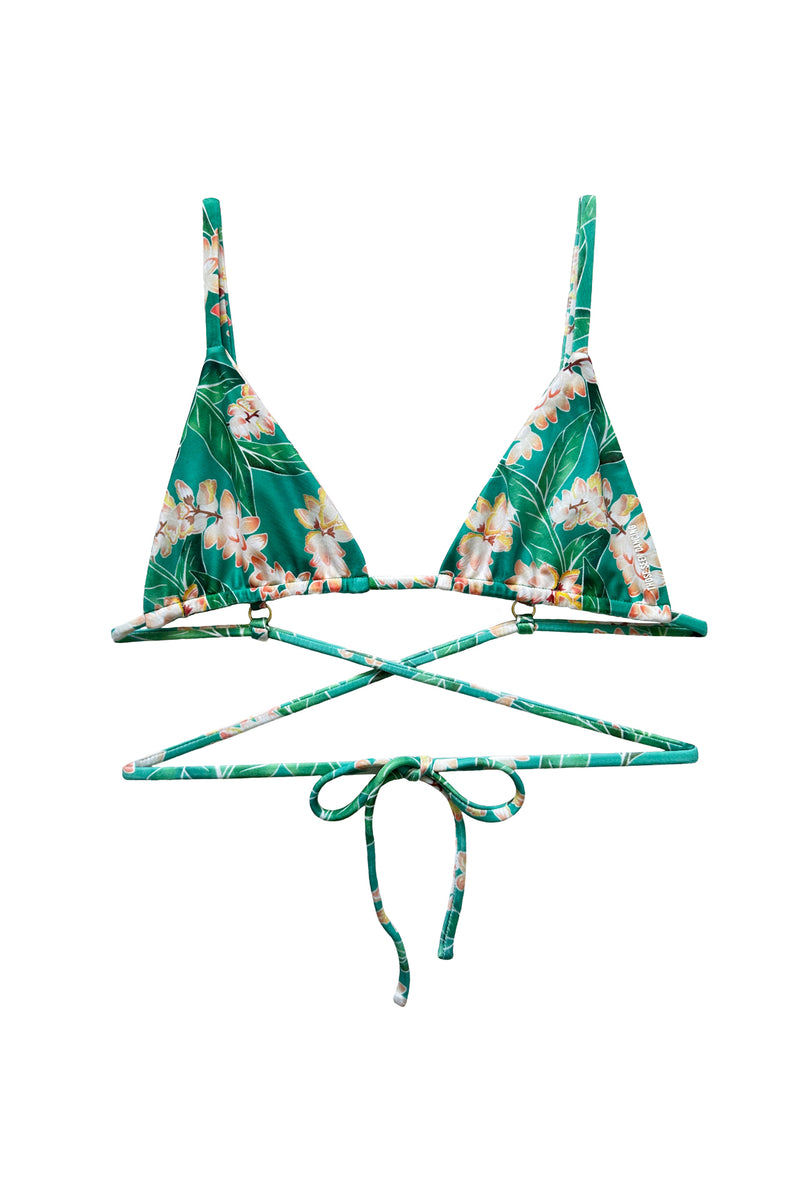 Mega Classic Triangle Bikini Top // Shell Ginger