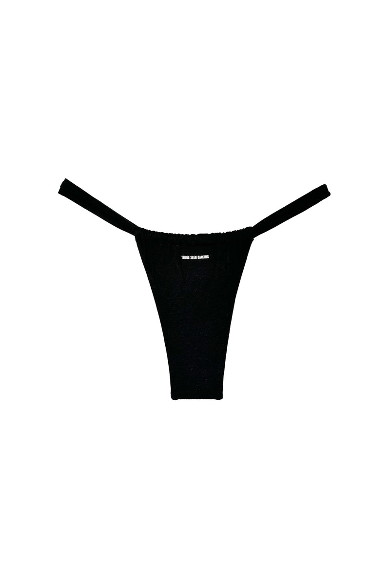 Oro Sliding Brazilian Bikini Bottom // Cozy Black