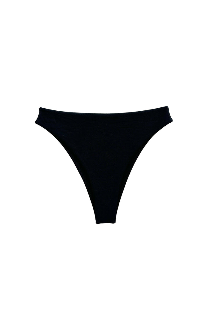 Paiko High Waist Bikini Bottom // Cozy Black