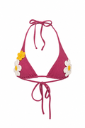 Euphoria Halter Bikini Top // Rose