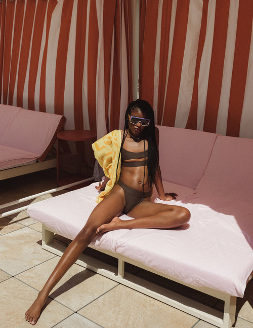 Ace High Cut Bikini Bottom // Cacao