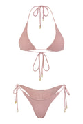 Solstice Knit String Bikini Set // Blush Sands