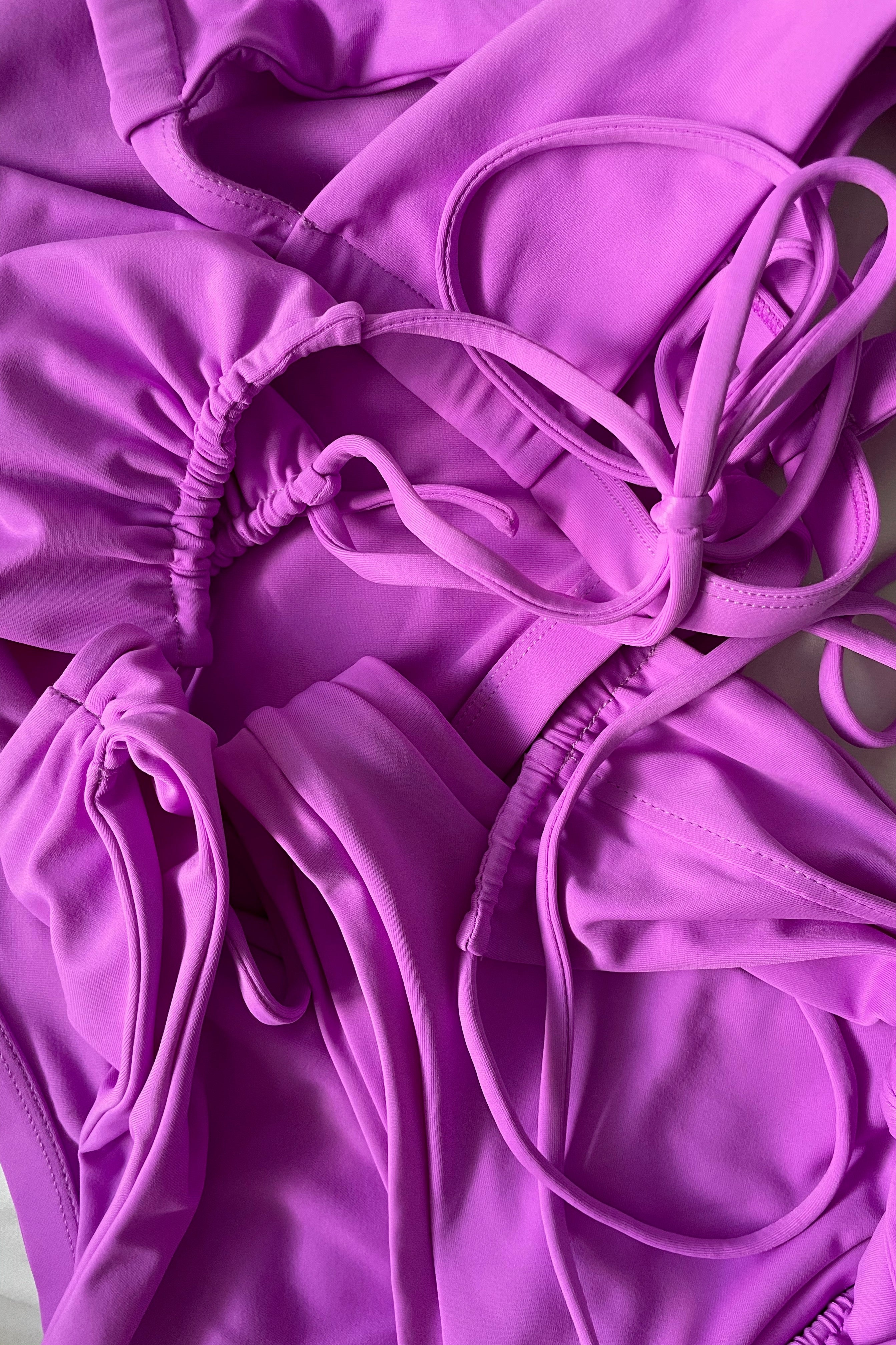 Milli Ruched Bikini Top // Cosmos