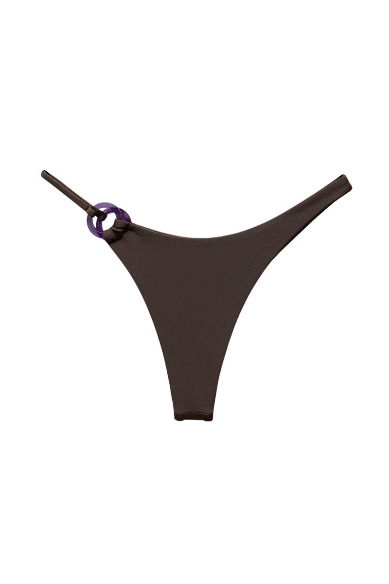 Eclipse Asymmetrical Bikini Bottom // Cacao