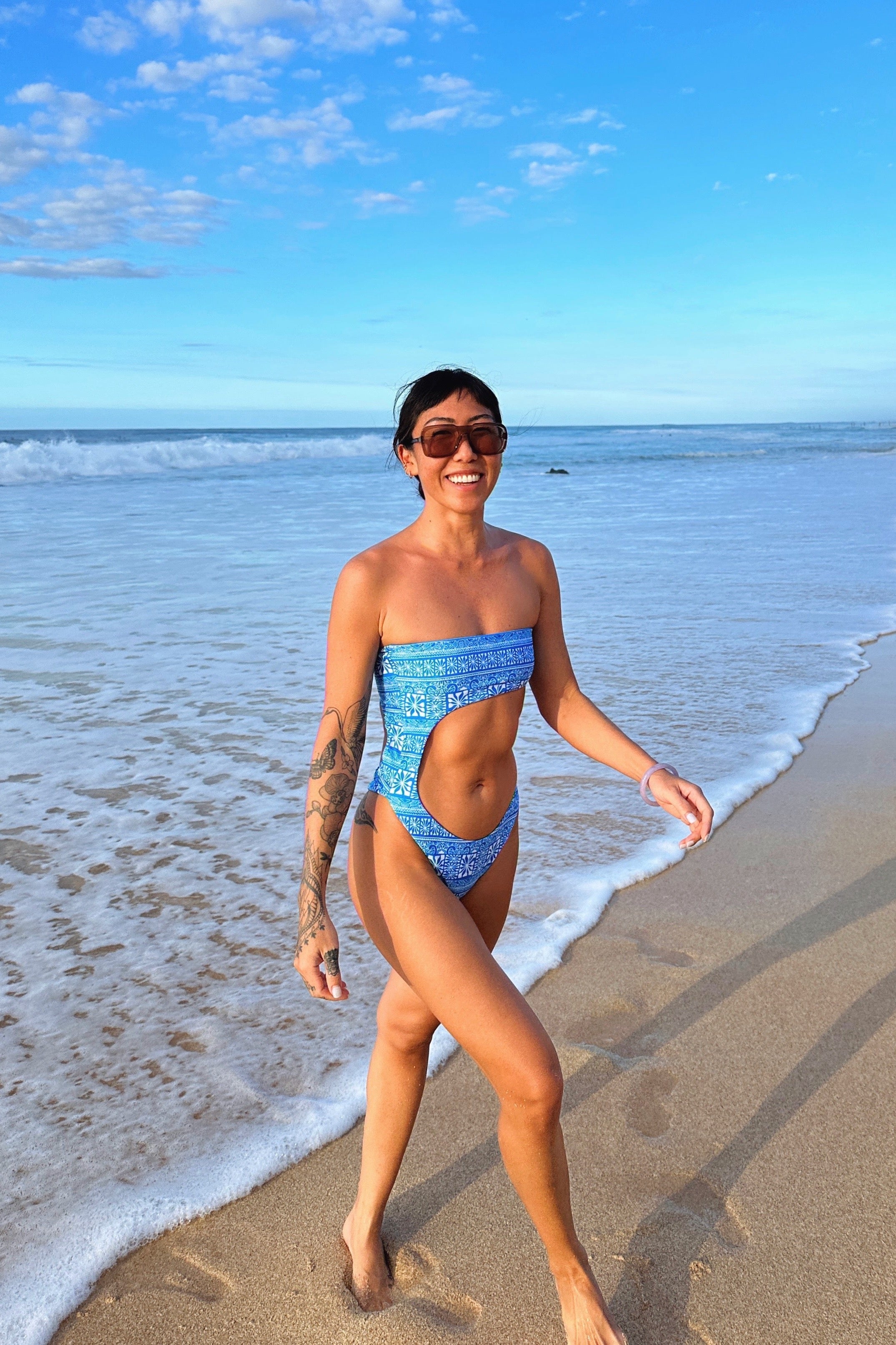 Martini Asymmetrical One Piece // Pacific