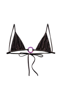 Mega Ring Triangle Bikini Top // Cacao