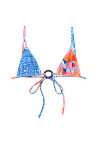 Mega Ring Triangle Bikini Top // Pacific Spritz Combo