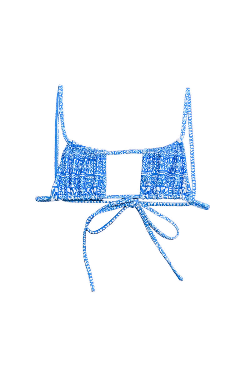 Milli Ruched Bikini Top // Pacific