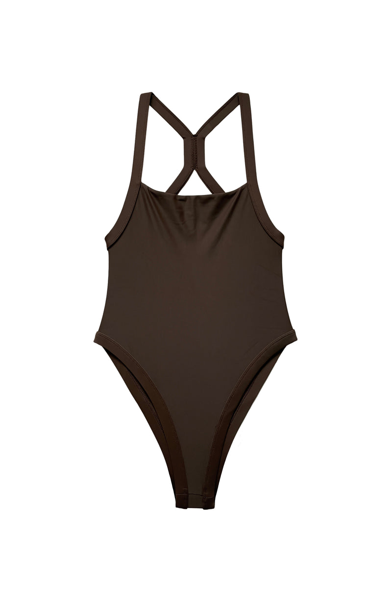 Ryder One Piece Swimsuit // Cacao